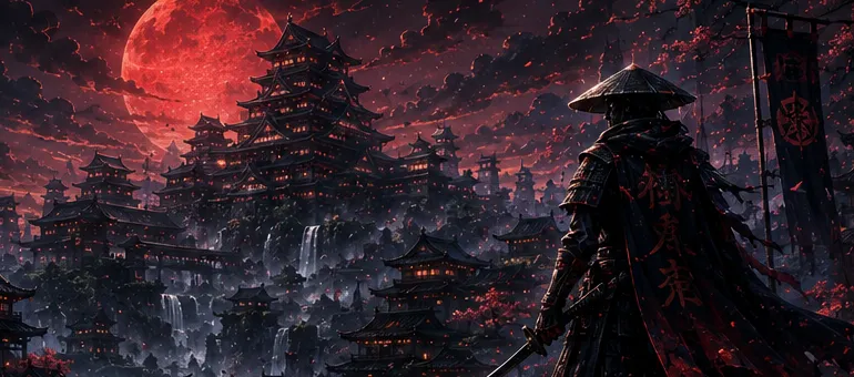Arte conceitual da Era dos Samurais